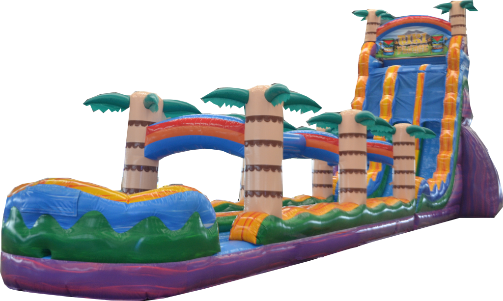 27' Tiki Plunge Double Lane Waterslide - Duvall Rentals